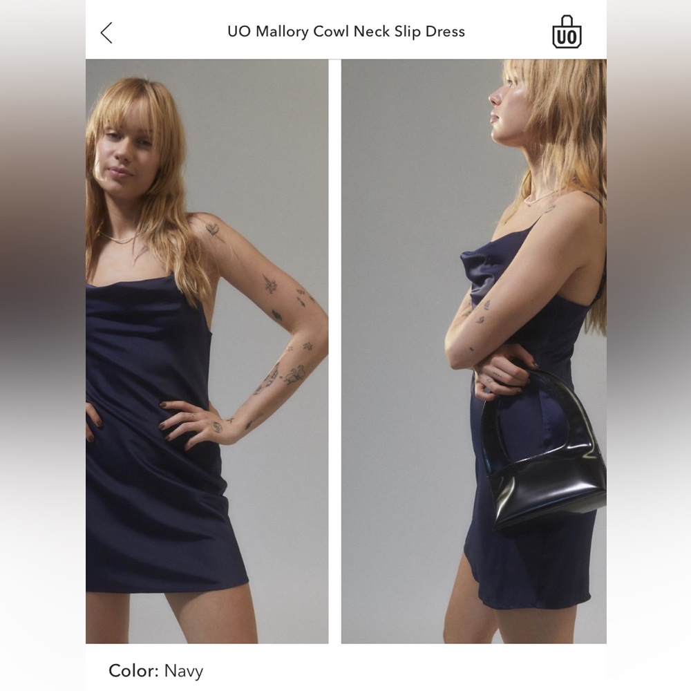 Urban Outfitters Cowl-neck Slip Dress